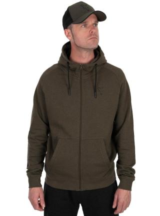 Fox mikina collection lightweight hoodie green black - m