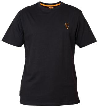 Fox triko collection black orange t shirt-velikost s