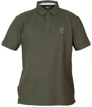 Fox triko collection green silver polo shirt-velikost m