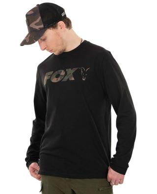 Fox triko long sleeve black camo t shirt - s