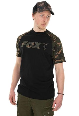 Fox Triko Raglan T Shirt Black Camo Velikost: XL