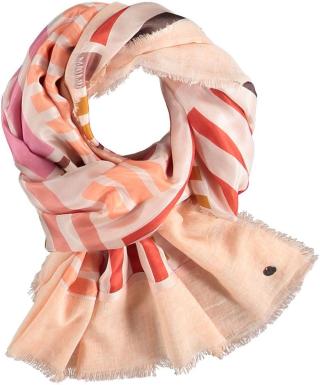 Fraas Dámský obdélníkový šátek Patchwork Style 633010 - oranžová
