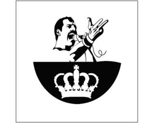 Freddie Mercury - Queen Plakát čtverec Ikea kompatibilní