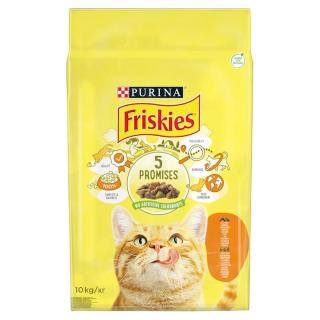 Friskies granule pro kočky - s kuřetem a zeleninou 10 kg