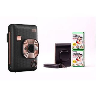 Fujifilm Instax Mini LiPlay Elegant Black + LiPlay Case Black Bundle