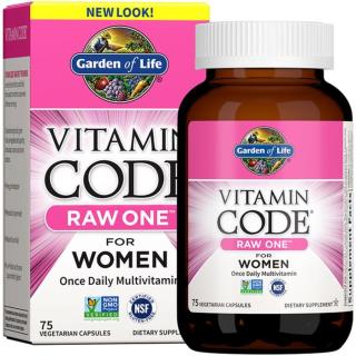 Garden of Life RAW Vitamin Code One for Women kapsle s multivitamínovým komplexem pro ženy 75 cps