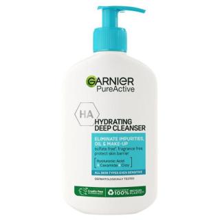 Garnier Pure Active Hydrating Deep Cleanser 250 ml čisticí gel unisex na všechny typy pleti; na citlivou a podrážděnou pleť; na dehydratovanou pleť