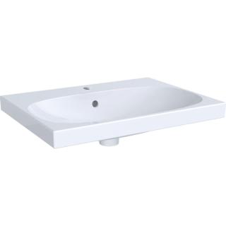 Geberit Acanto - Umyvadlo 650x482 mm, otvor pro baterii, s přepadem, s KeraTect, bílá 500.621.01.8