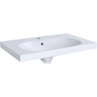 Geberit Acanto - Umyvadlo 750x482 mm, otvor pro baterii, s přepadem, bílá 500.622.01.2