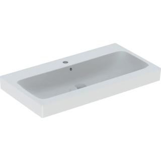 Geberit iCon - Umyvadlo 900x485 mm, otvor pro baterii, s přepadem, bílá 124590000