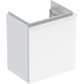 Geberit iCon - Umyvadlová skříňka 370x415x279 mm, 1 dvířka, panty vlevo, lesklá bílá 502.301.01.2