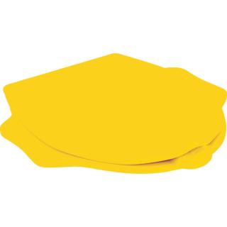 Geberit Kind - Dětské WC sedátko s integrovanými opěrkami, se softclose, žlutá 573367000