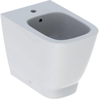 GEBERIT Smyle Square - Stojící bidet vzadu rovný ke stěně, uzavřený tvar 500.841.00.1