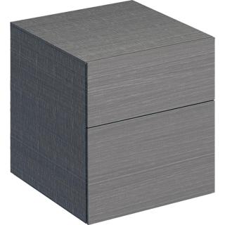 Geberit Xeno 2 - Boční skříňka 450x510 mm se zásuvkami, šedá 500.504.43.1