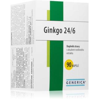 Generica Ginkgo 24/6 doplněk stravy pro podporu krevního oběhu a kognitivních funkcí 90 cps