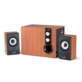 Genius reproduktory SW-HF 2.1 1205 v2, 2.1, 36W, hnědo-černé, ovládání hlasitosti, dřevěné, Subwoofer