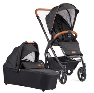 GESSLEIN Kombinovaný kočárek FX4 Soft+ Style Carrycot set černý