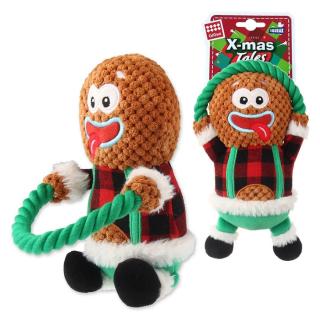 GIGWI Pan Perníček vánoční hračka pro psy 25 cm