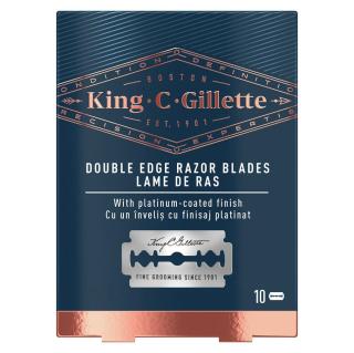 GILLETTE King Double Edge Náhradní žiletky 10 ks