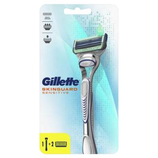 Gillette Skinguard Sensitive pánský holicí strojek + 2 hlavice