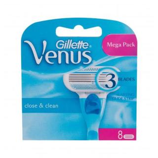 Gillette Venus Close & Clean 8 ks náhradní břit pro ženy