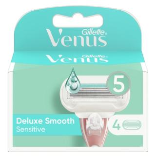 GILLETTE Venus Deluxe Smooth Sensitive Náhradní hlavice 4 ks