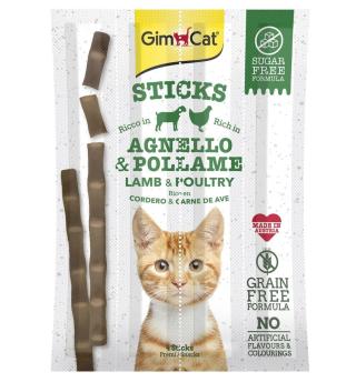 GimCat Sticks jehněčí a drůbeží 4 ks