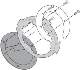 Givi BF03 Specific Flange for Fitting Tanklock, TanklockED Bags