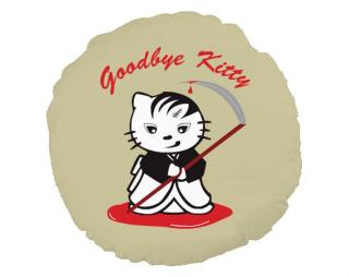 Goodbye Kitty Kulatý polštář