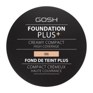 GOSH COPENHAGEN Foundation Plus+ Creamy Compact  make-up - 006 Honey  9 g