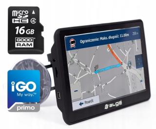 Gps navigace Alga D7W iGO Primo+ paměťová karta 16