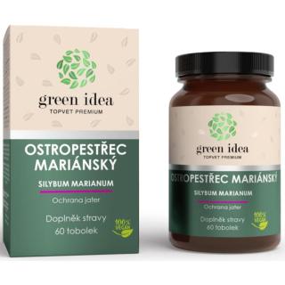 Green Idea Topvet Premium Ostropestřec mariánský doplněk stravy pro podporu zdraví jater 60 ks