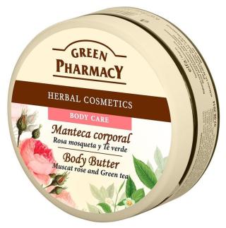 Green Pharmacy Tělové máslo Muškát.růže a Zelený čaj 200 ml