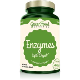 GreenFood Nutrition Enzymes Opti7 Digest kapsle pro podporu trávení 90 cps