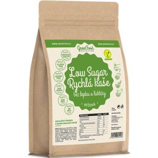 GreenFood Nutrition Low Sugar Rychlá kaše Rýžová instantní kaše bez lepku 500 g