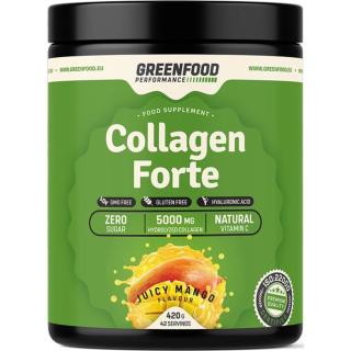 GreenFood Nutrition Performance Collagen Forte prášek na přípravu nápoje s kolagenem příchuť Juicy Mango 420 g