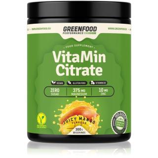 GreenFood Nutrition Performance VitaMin Citrate prášek na přípravu nápoje s vitamíny příchuť Juicy Mango 300 g