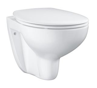 Grohe Bau Ceramic - Závěsné WC se sedátkem SoftClose, rimless, alpská bílá 39351000