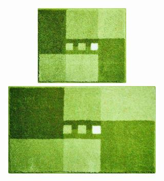 GRUND Koupelnová předložka MERKUR zelená Rozměr: 40x50 cm bez výřezu+50x80 cm