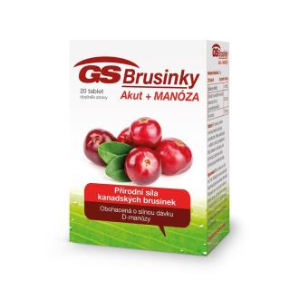 GS Brusinky Akut + manosa, 20 tablet