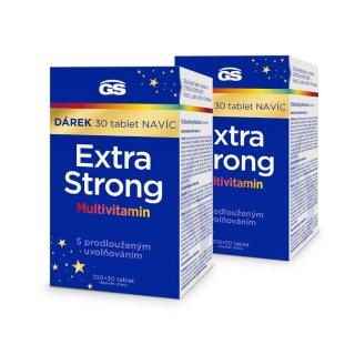 GS Extra Strong Multivitamin, 2 x 100+30 tablet NAVÍC, dárkové balení 2023