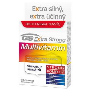 GS Extra strong multivitamín 30 + 10 tablet ZDARMA