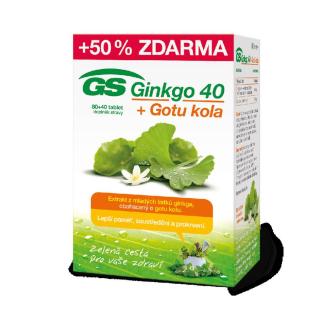 GS Ginkgo 40 + Gotu kola, 80+40 tablet