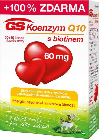 GS Koenzym Q10 60 mg 30+30 kapslí