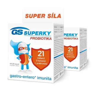 GS Superky Probiotika 2 × 80 kapslí