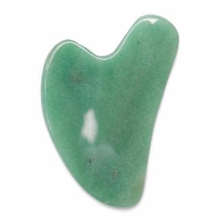 Gua sha z avanturínu tvar srdce - cca 8 cm