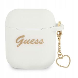 Guess GUA2LSCHSH AirPods cover bílá/bílá