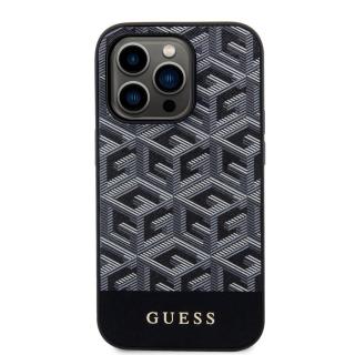 Guess PU G Cube MagSafe Zadní Kryt pro iPhone 15 Pro Max Black