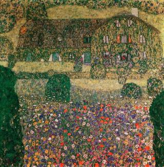 Gustav Klimt - Obrazová reprodukce Country House by the Attersee, c.1914,