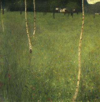 Gustav Klimt - Obrazová reprodukce Farmhouse with Birch Trees, 1900,